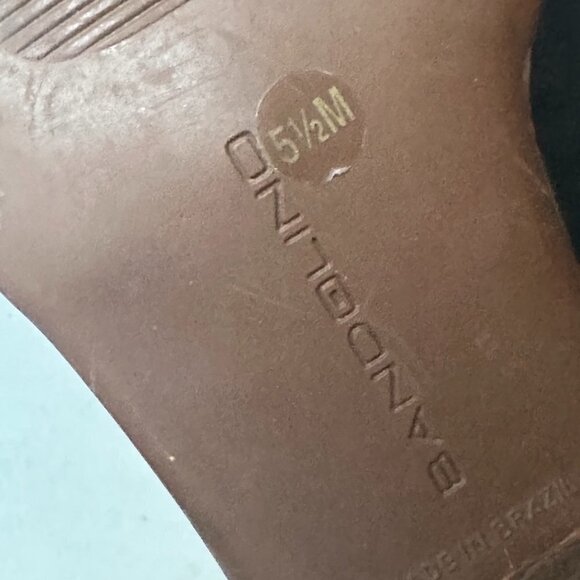 Bandolino Copper Embossed Flats Sandals Slip on Aligator Open Toe Crocodile 5.5 - Picture 7 of 8